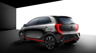 2017 Kia Picanto rear official sketches