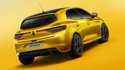 2018 Renault Megane RS rear three quarters studio image rendering