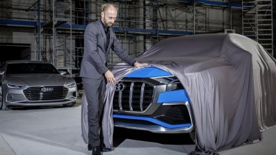 Audi Q8 concept front fascia teaser image