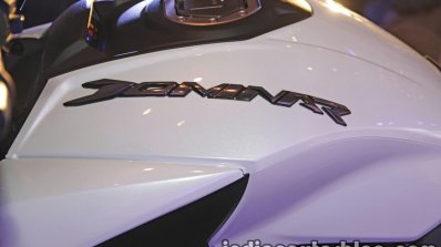 Bajaj Dominar 400 live Dominar badging on fuel tank