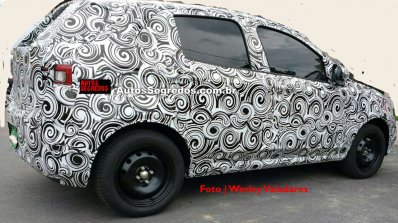 Fiat X6H rear three quarter spied testing