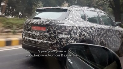 Jeep Compass rear-end spied testing on highway