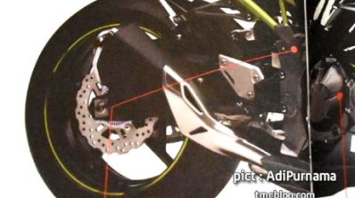 Kawaski Ninja 250 rendering frame