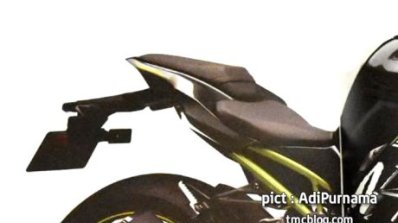 Kawaski Ninja 250 rendering tail section