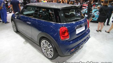 MINI Cooper S Seven Edition 3-DOOR rear three quarters left side at 2016 Thai Motor Expo