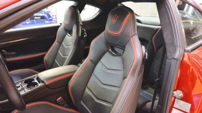 Maserati GranTurismo MC Stradale Centennial Edition seats at 2016 Bologna Motor Show