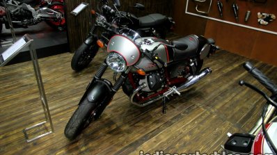 Moto Guzzi V7 II Racer front three quarter left at Thai Motor Expo.