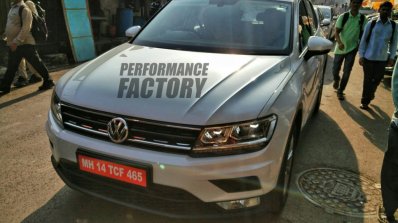 New VW Tiguan front spied testing in India