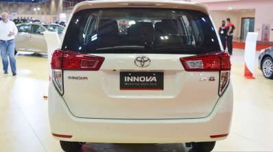 Toyota Innova rear at 2016 Oman Motor Show