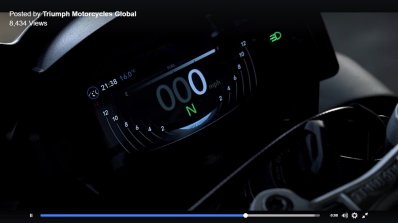 Triumph Street Triple teaser instrumentation speedometer