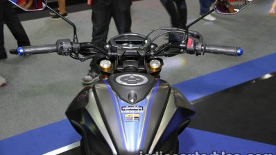 Yamaha M-Slaz front three quarter handlebar at Thai Motor Expo