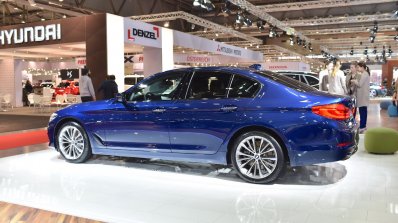 2017 BMW 5 Series (BMW 540i xDrive) at 2017 Vienna Auto Show rear three quarters