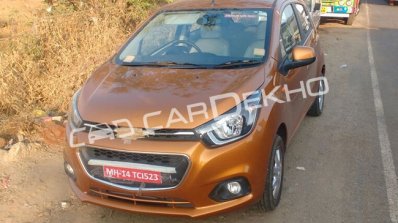 2017 Chevrolet Beat front three quarters undisguised spy shot