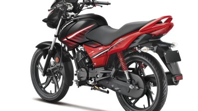 2017 Hero Glamour carburetted rear three quarter