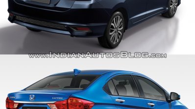 2017 Honda City vs 2014 Honda City rear Old vs New