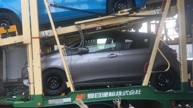 2017 Toyota Yaris (Vitz) grey side spotted Japan