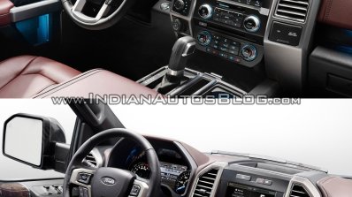 2018 Ford F-150 vs. 2015 Ford F-150 interior