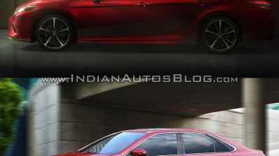 2018 Toyota Camry vs. 2015 Toyota Camry left side