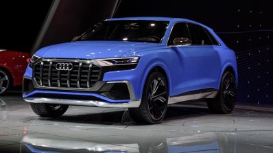 Audi Q8 concept front quarter debut