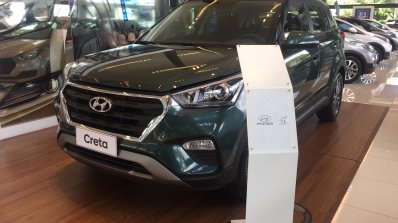 Brazil-spec Hyundai Creta front in showrooms