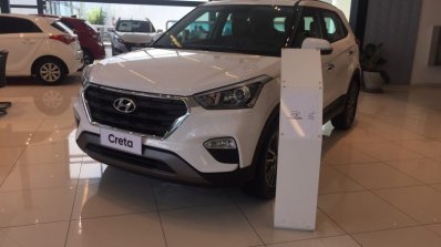 Brazil-spec Hyundai Creta front quarter in showrooms