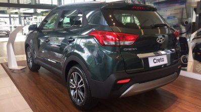 Brazil-spec Hyundai Creta rear three quarter in showrooms