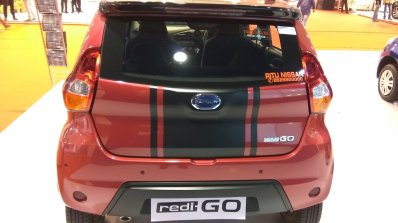 Datsun redi-GO SPORT rear at Autocar Performance Show 2017