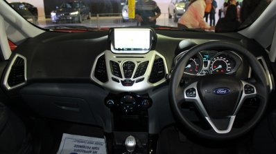 Ford EcoSport Platinum Edition dashboard at Surat International Auto Expo 2017