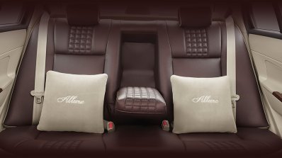 Limited Edition Maruti Swift Dzire Allure rear seat press image