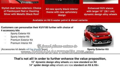 Mahindra KUV100 features