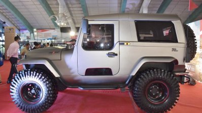 Mahindra Thar Daybreak Edition with solid roof profile at Surat International Auto Expo 2017