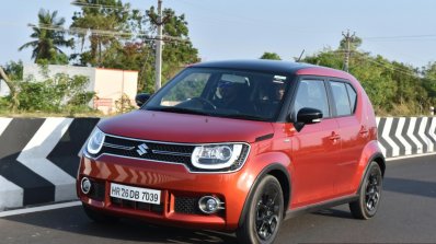 Maruti Ignis front three quarter dynamic First Drive Review