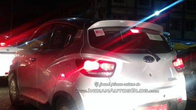 Turkey-bound Mahindra KUV100 LHD variant rear quarter spied