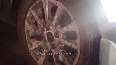 Turkey-bound Mahindra KUV100 LHD variant wheel spied