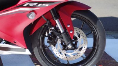 Yamaha R15 v3.0 matte red front wheel