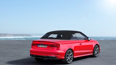 2017 Audi A3 Cabriolet top closed rear three quarters