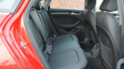 2017 Audi A3 sedan (facelift) rear cabin First Drive Review