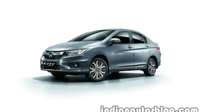 2017 Honda City (facelift) front three quarters fourth press image