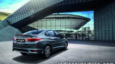 2017 Honda City (facelift) rear three quarters second press image