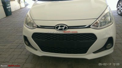 2017 Hyundai Grand i10 front snapped up close