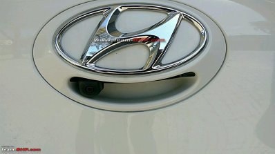 2017 Hyundai Grand i10 rear camera snapped up close