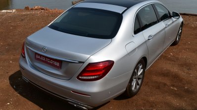 2017 Mercedes E Class (LWB) rear up First Drive Review
