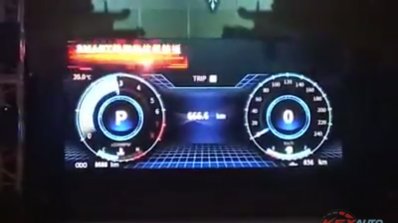 2017 Mitsubishi Grand Lancer digital instrument cluster leaked image