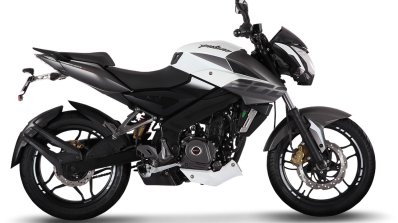 Bajaj Pulsar 200NS side Mirage White