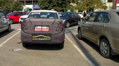 Chevrolet Beat Essentia rear spy shot