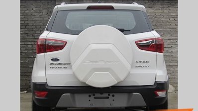 Chinese-spec 2017 Ford EcoSport rear second spy shot