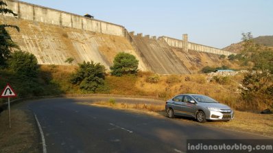 Honda City AT temghar dam from Myles Pune travelogue