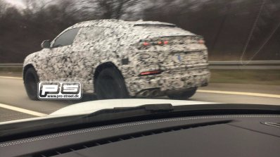 Lamborghini Urus rear three quarters spy shot