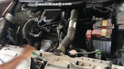 Maruti Baleno RS dual tone engine bay spied