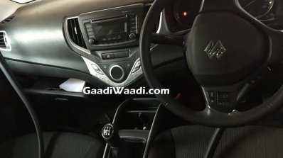 Maruti Baleno RS dual tone interior spied